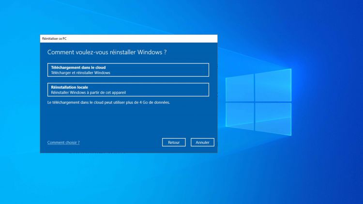 Comment réinstaller Windows 10 lorsqu'il est impossible de réinitialiser son PC?